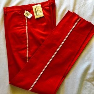 MIU MIU Trousers with grograin trim